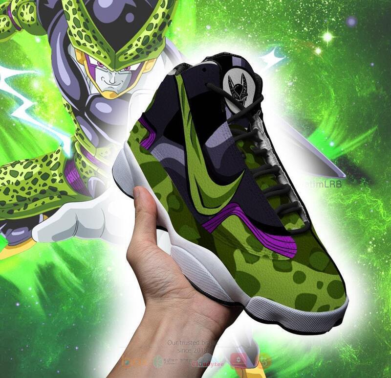 Dragon Ball Perfect Cell Air Jordan 13 Sneaker Shoes 2 Dragon Ball Perfect Cell Air Jordan 13 Sneaker Shoes 1