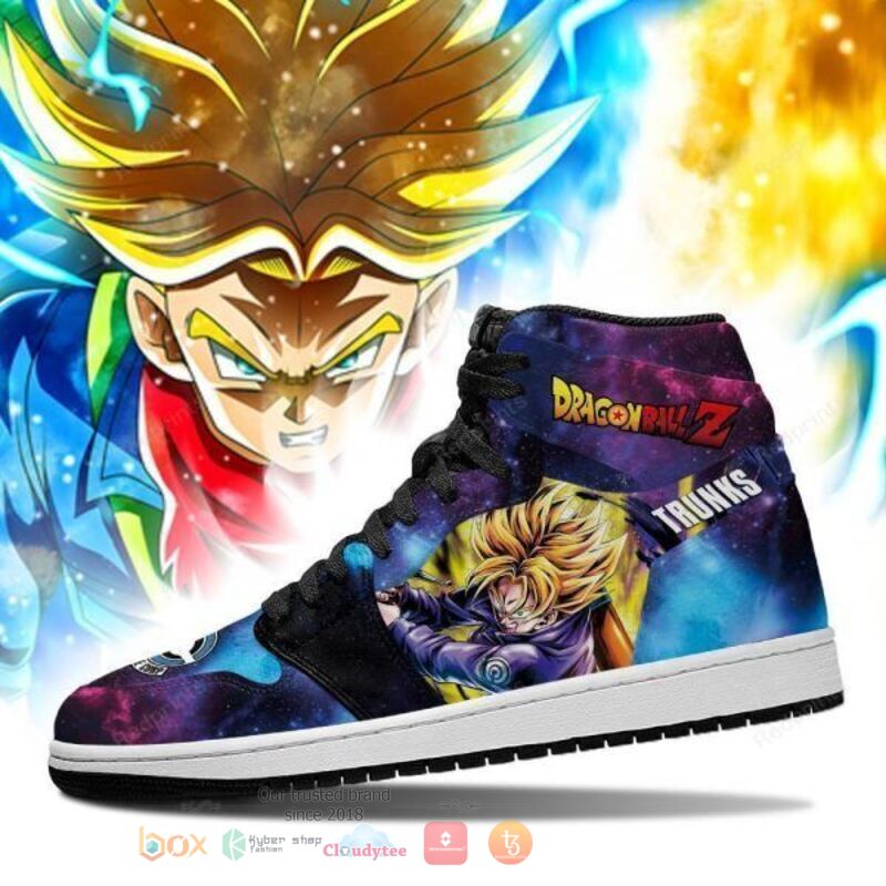 Dragon Ball Trunks Sneakers Galaxy Air Jordan High Top Shoes 3 Dragon Ball Trunks Sneakers Galaxy Air Jordan High Top Shoes 1 2