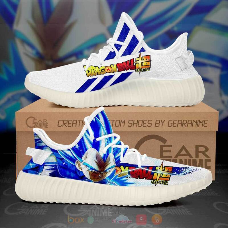 Dragon Ball Vegeta Blue Yeezy Sneaker shoes