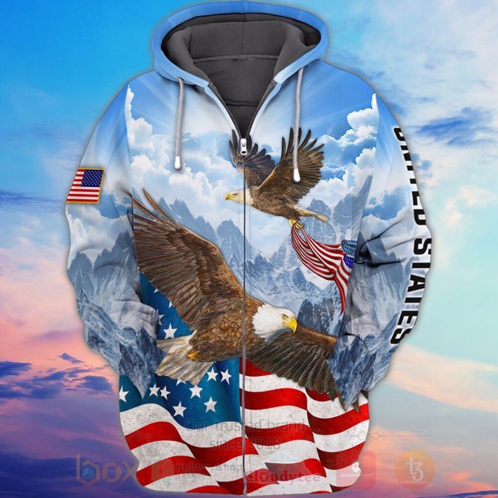 Eagle American Flag 3D Hoodie Shirt