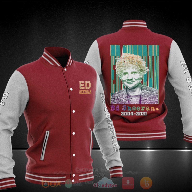 Ed Sheeran 2004 2001 Baseball Jacket 4 Ed Sheeran 2004 2001 Baseball Jacket 1 2 3