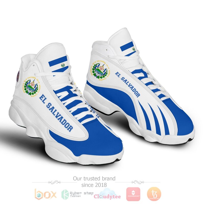 El Salvador Personalized Air Jordan 13 Shoes 1