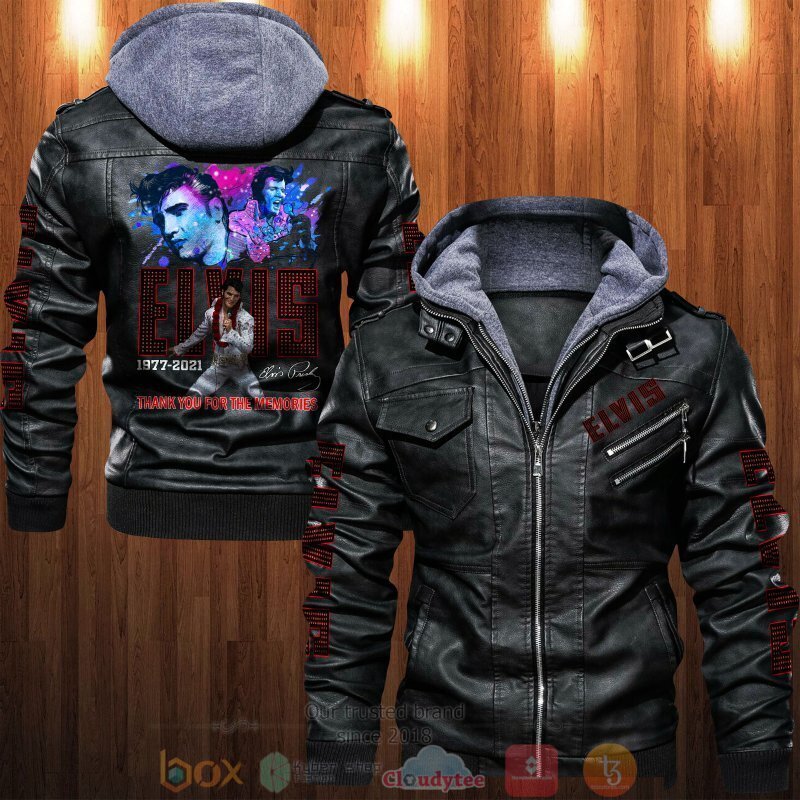BEST Elvis Presley 1977-2021 Thank You For The Memories 2D Leather PU Jacket 5 Elvis Presley 1977 2021 Thank You For The Memories Leather Jacket