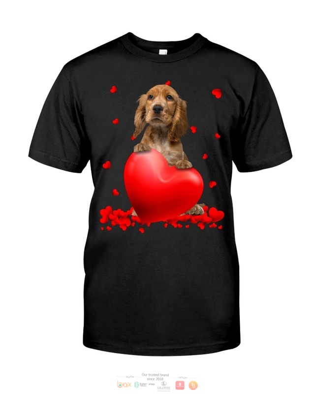 Valentine Hearts English Cocker Spaniel hoodie, shirt 11 English Cocker Spaniel Valentine Hearts shirt hoodie 1 2 3 4 5 6 7 8 9 10