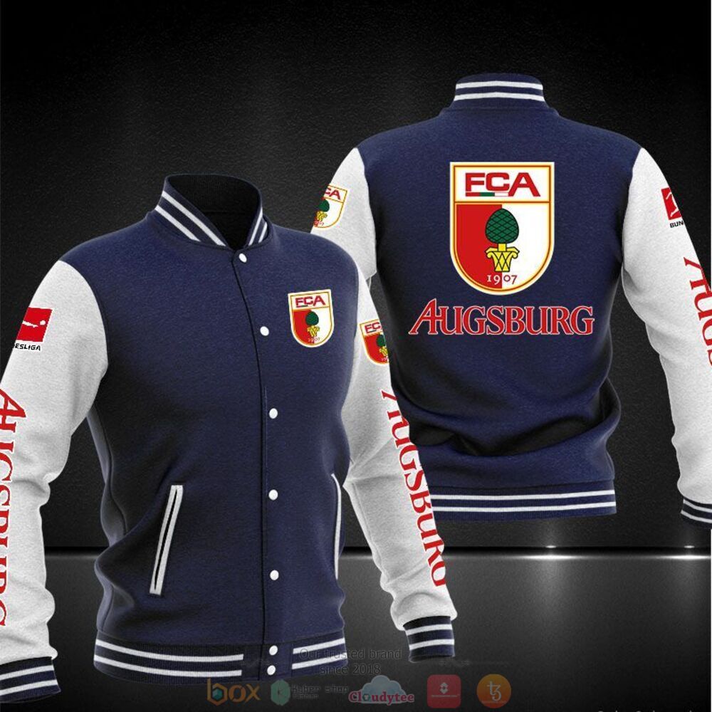 NEW FC Augsburg baseball jacket 2 FC Augsburg baseball jacket 1