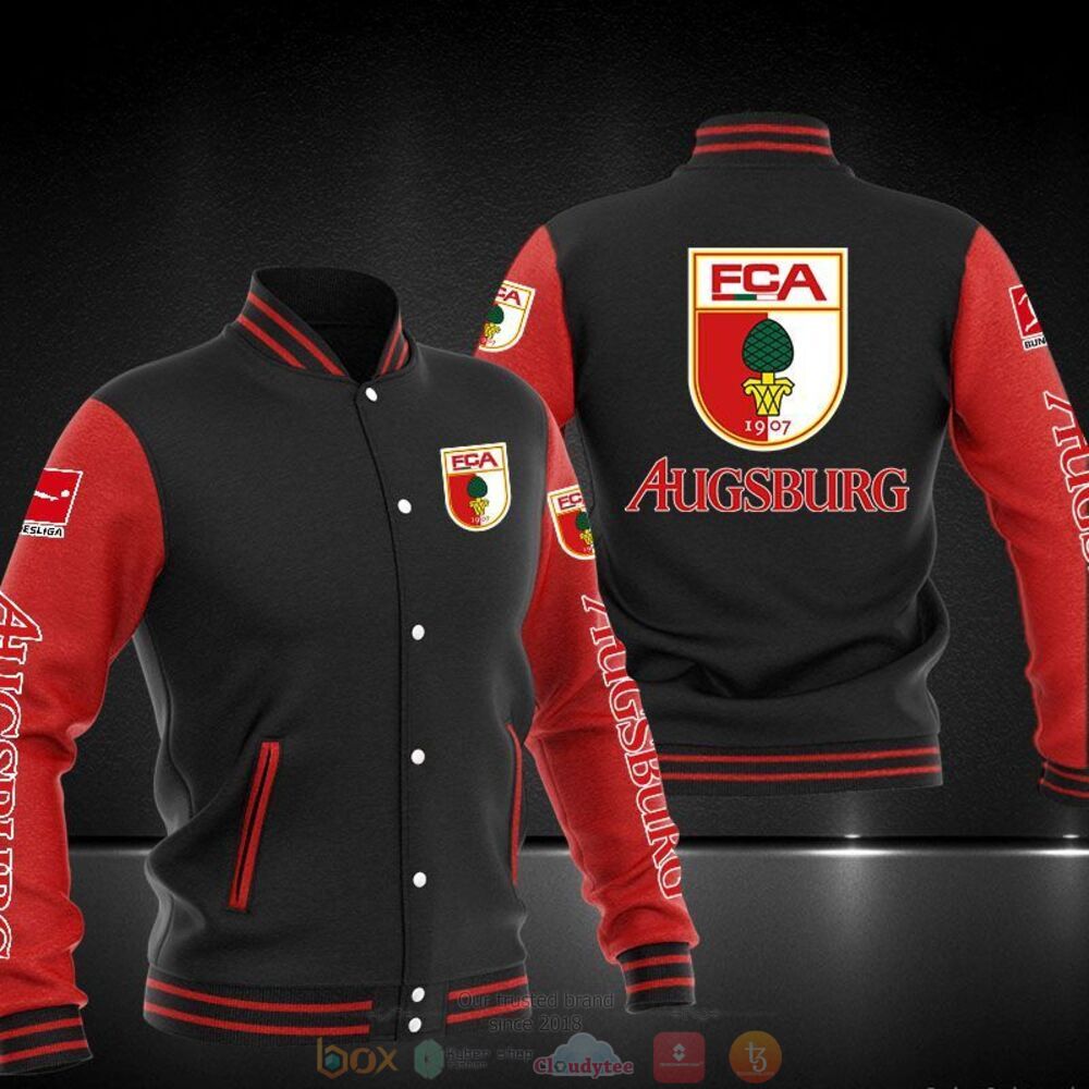 NEW FC Augsburg baseball jacket 3 FC Augsburg baseball jacket 1 2