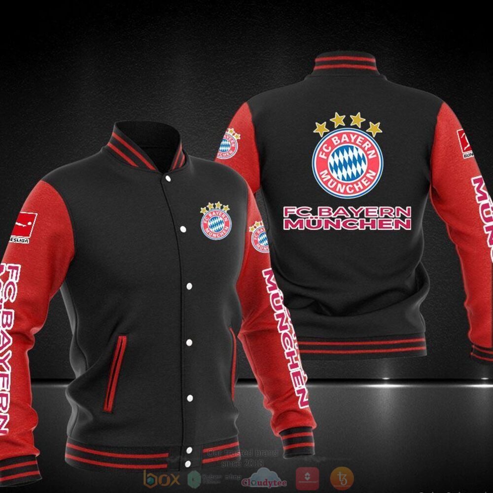 NEW FC Bayern Munchen baseball jacket 3 FC Bayern Munchen baseball jacket 1 2