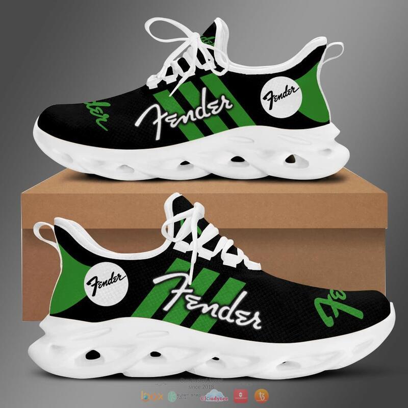 Fender Black Green Clunky max soul shoes