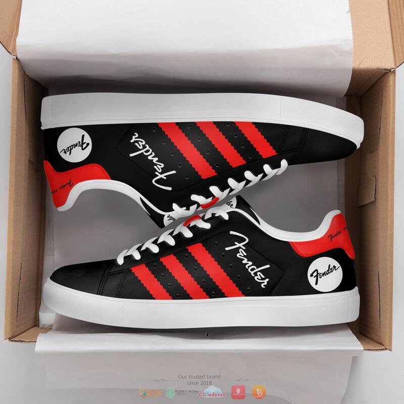 Fender Black Red Stan smith low top shoes