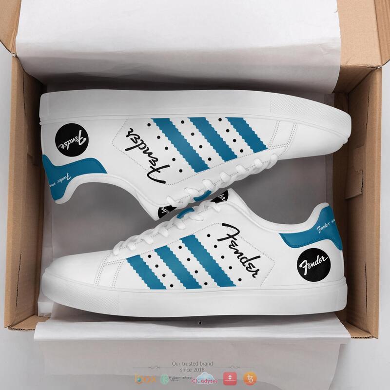 Fender Blue White Stan smith low top shoes