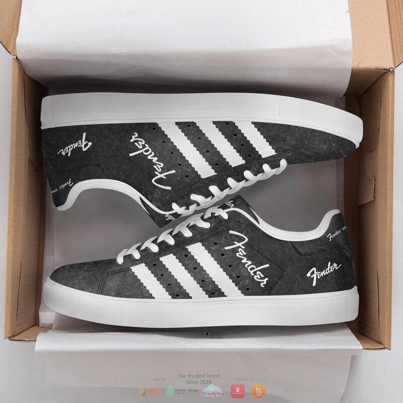 Fender White Dark Grey Stan smith low top shoes