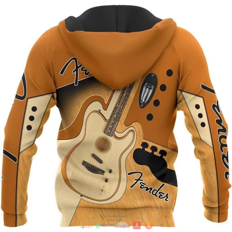 Fender Wooden Guitar 3d shirt, hoodie 2 Fender Wooden Guitar 3d shirt hoodie 1