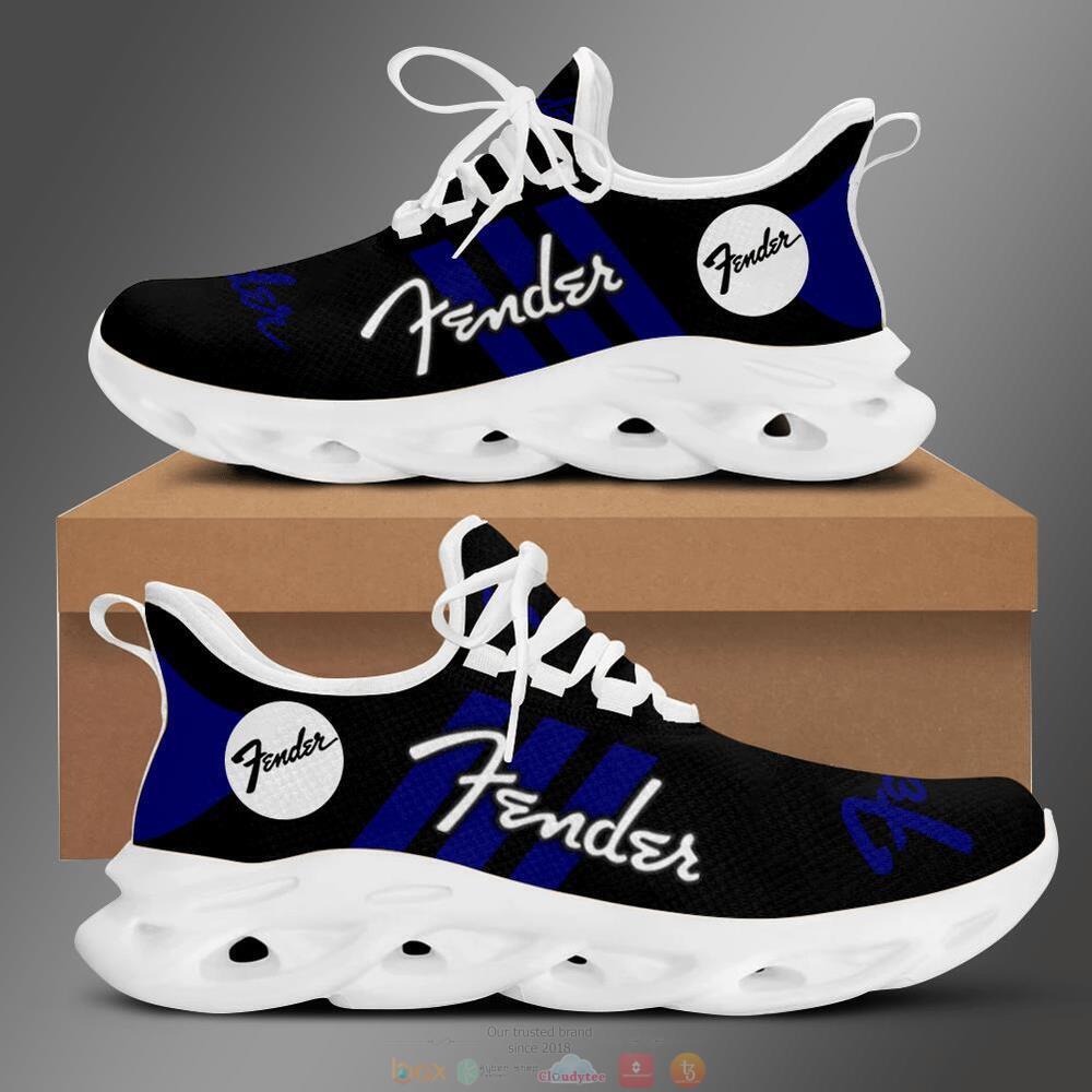 Fender black blue clunky max soul sneaker shoes 4 Fender black blue clunky max soul shoes