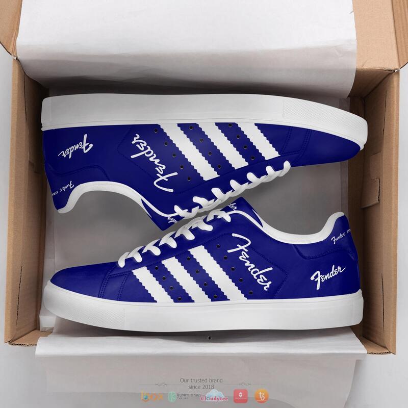 Fender ocean blue Stan smith low top shoes