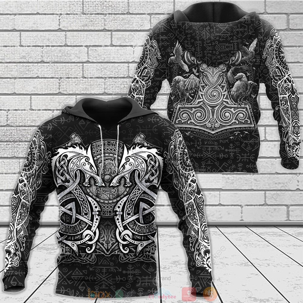 Fenrir Hammer Viking jersey shirt, hoodie 5 Fenrir Hammer Viking 3d shirt hoodie 1 2 3 4