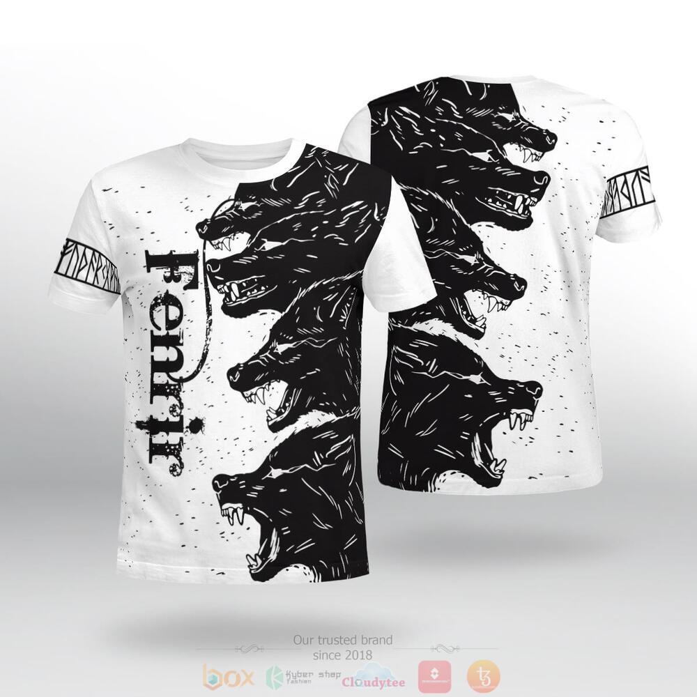 Fenrir Three Wolf jersey shirt, hoodie 2 Fenrir Three Wolf 3d shirt hoodie 1
