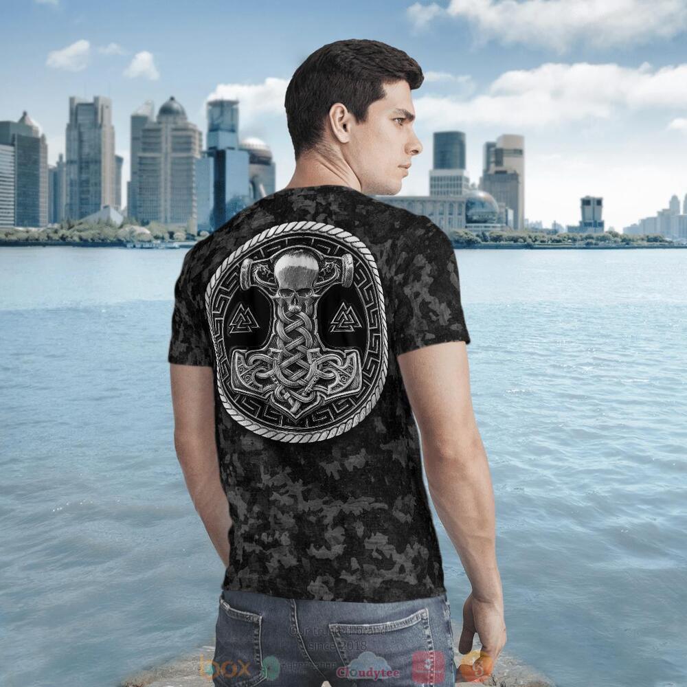 Fenrir Wolf of Odin and Hammer 3d shirt hoodie 1 2 3 4 5 6 7 8