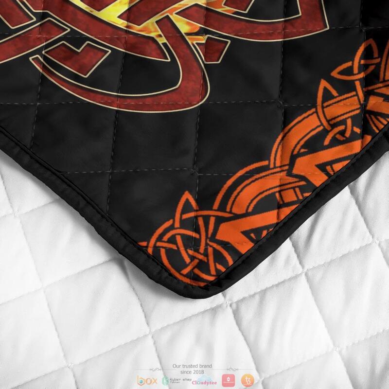 Fenrir was bound Fire 3d Quilt Bedding Set 4 Fenrir was bound Fire Quilt Bedding Set 1 2 3