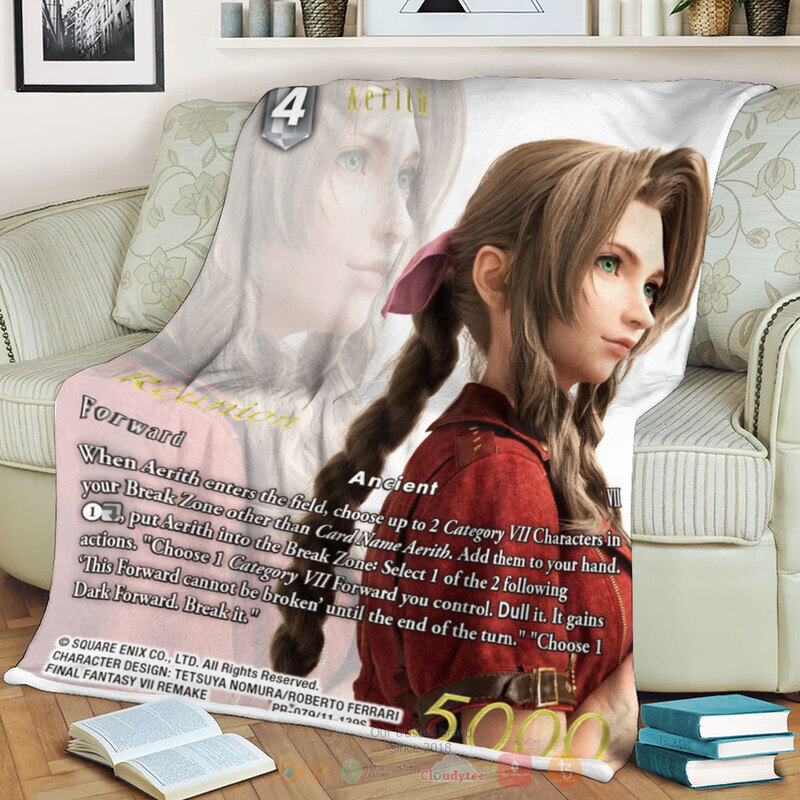 Final Fantasy Aerith Blanket