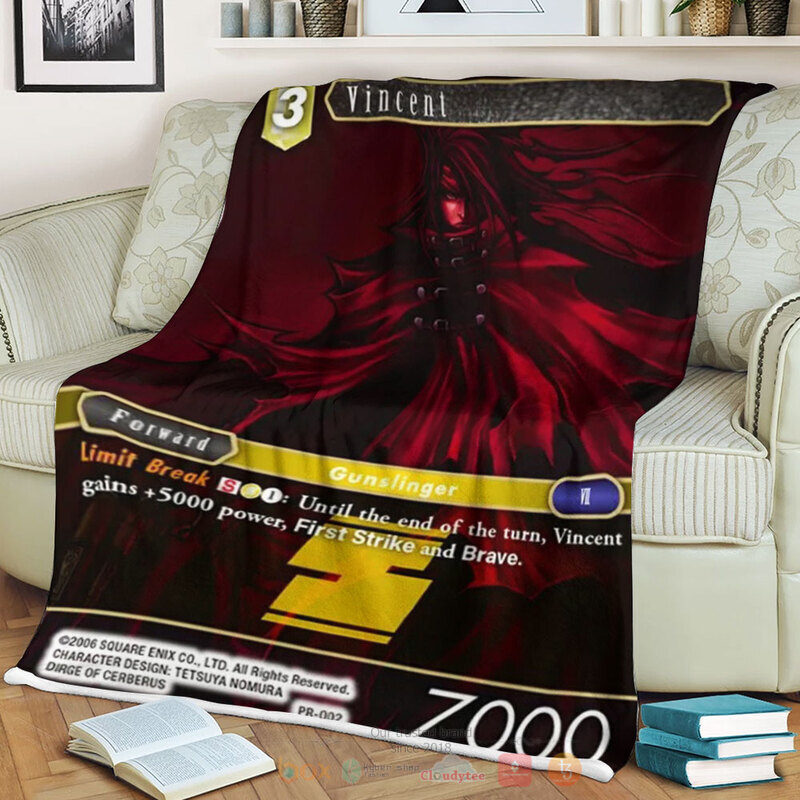 Final Fantasy Vincent Valentine Blanket 3 Final Fantasy Vincent Valentine Blanket