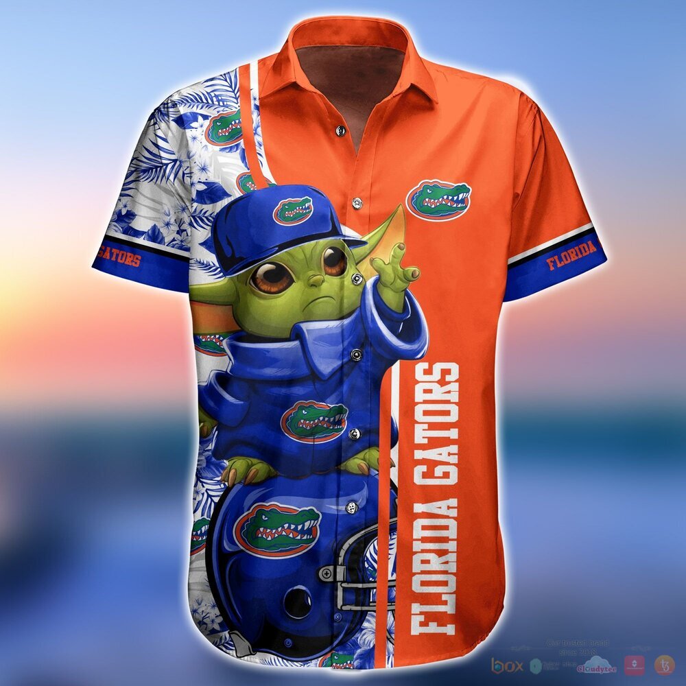 Florida Gators Baby Yoda NCAA Hawaiian Shirt and Shorts 5 Florida Gators NCAA Baby Yoda Hawaiian Shirt and Shorts 1 2 3 4