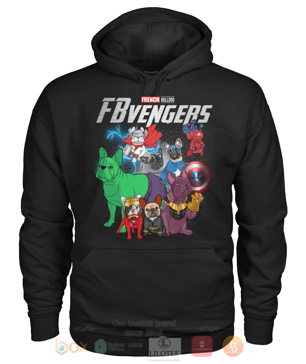 BEST French BullDog Fbvengers 3D Shirt, Hoodie 2 French BullDog Fbvengers 3D Hoodie Shirt 1