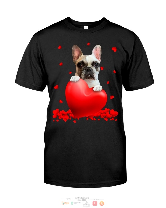 Frenchie Valentine Hearts shirt hoodie 1 2 3 4 5 6 7 8 9 10