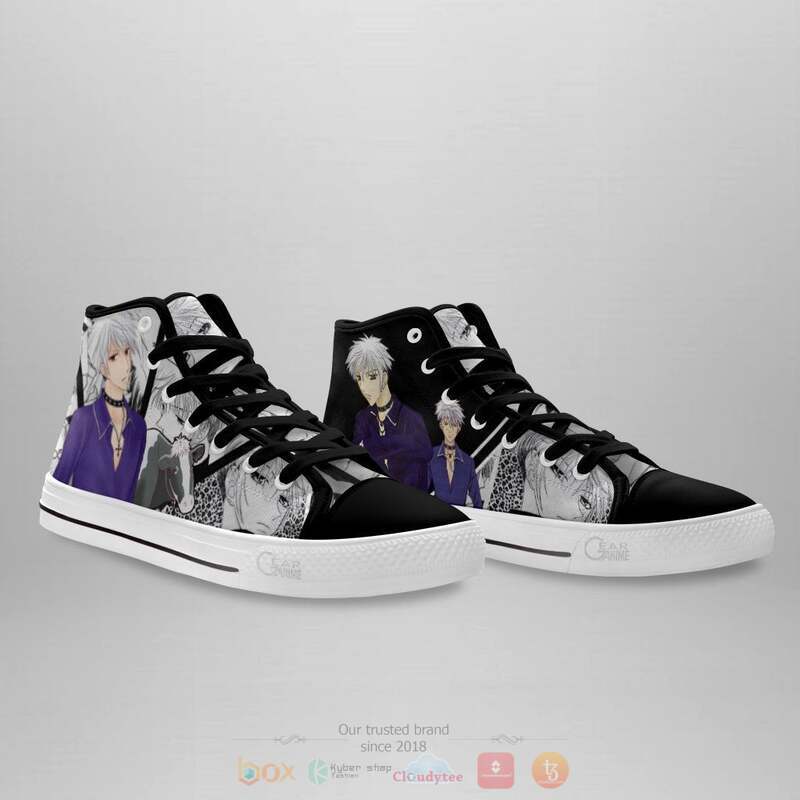 Fruits Basket Hatsuharu Sohma Canvas High Top shoes 3 Fruits Basket Hatsuharu Sohma Canvas High Top shoes 1 2