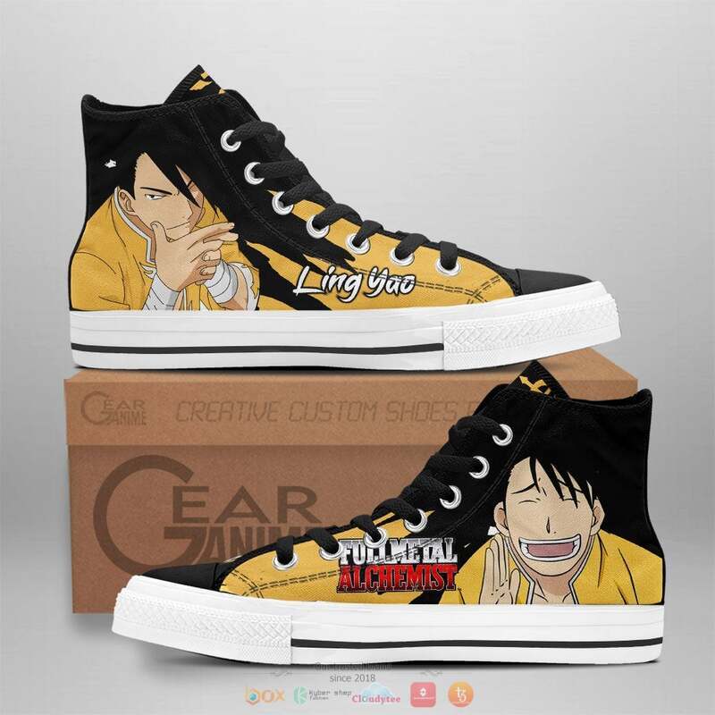 Fullmetal Alchemist Ling Yao canvas high top shoes