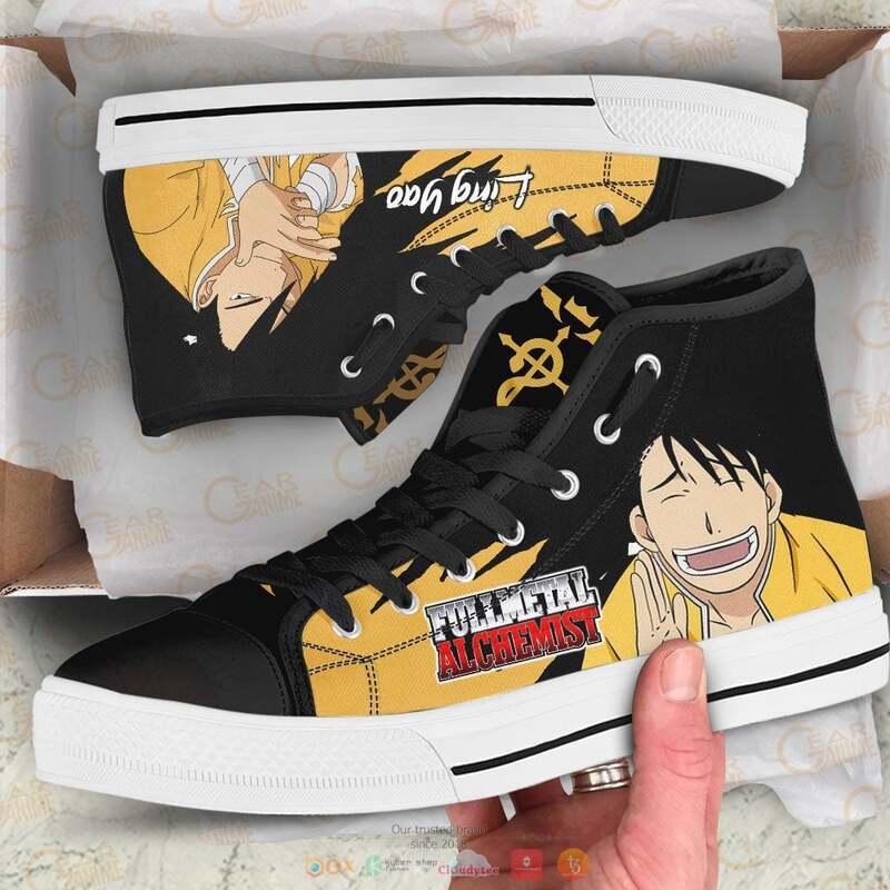Fullmetal Alchemist Ling Yao canvas high top shoes 1