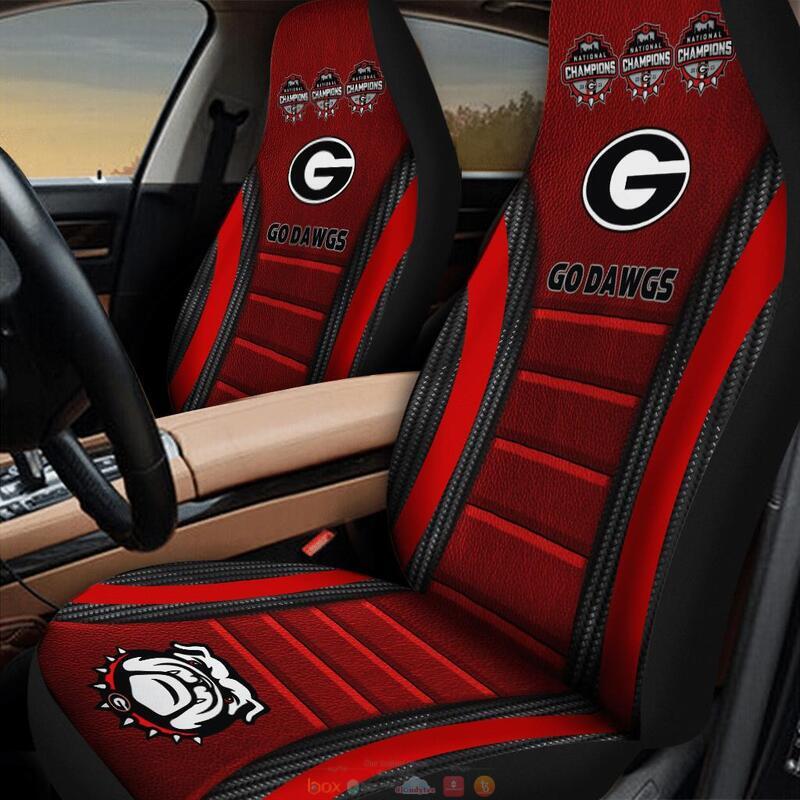 NEW Georgia Bulldogs National Champions 2021 Go Dawgs red car seat cover 4 Georgia Bulldog National Champions 2021 Go Dawgs red car seat cover