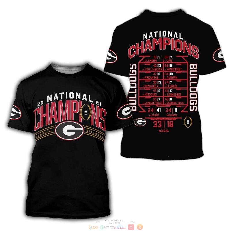 NEW Georgia Bulldogs National Champions 2021 the score jersey shirt, hoodie 3 Georgia Bulldog National Champions 2021 the score 3d shirt hoodie 1 2
