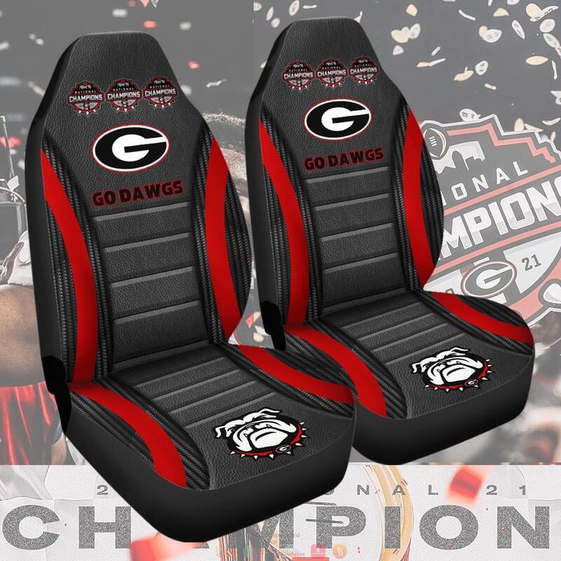 NEW Georgia Bulldogs National Champions Go Dawgs car seat cover 2 Georgia Bulldog National Champions Go Dawgs car seat cover 1