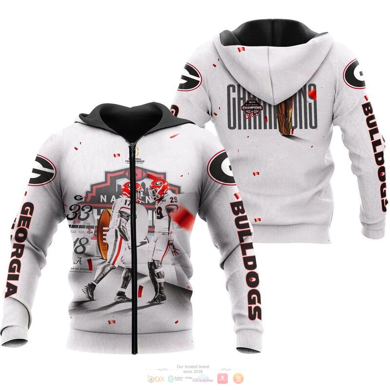 Georgia Bulldogs Champion 33 18 3D Shirt, Hoodie 2 Georgia Bulldogs Champion 33 18 3D Shirt Hoodie 1