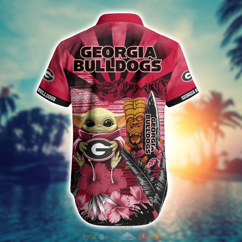 Georgia Bulldogs Baby Yoda NCAA Hawaiian Shirt, Shorts 3 Georgia Bulldogs NCAA Baby Yoda Hawaiian Shirt Shorts 1 2