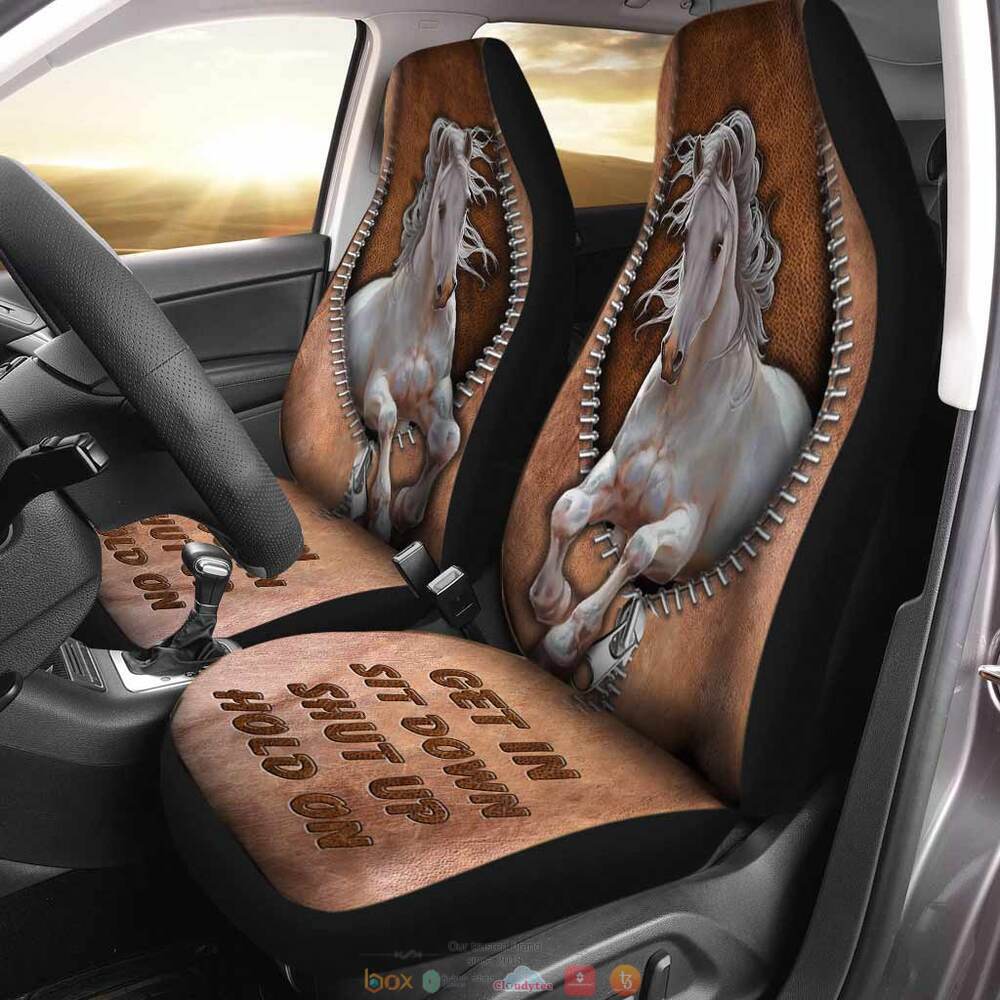 Horse Get In Sit Down Shut Up Hold On Seat Covers 9 Get In Sit Down Shut Up Hold On Horse Seat Covers