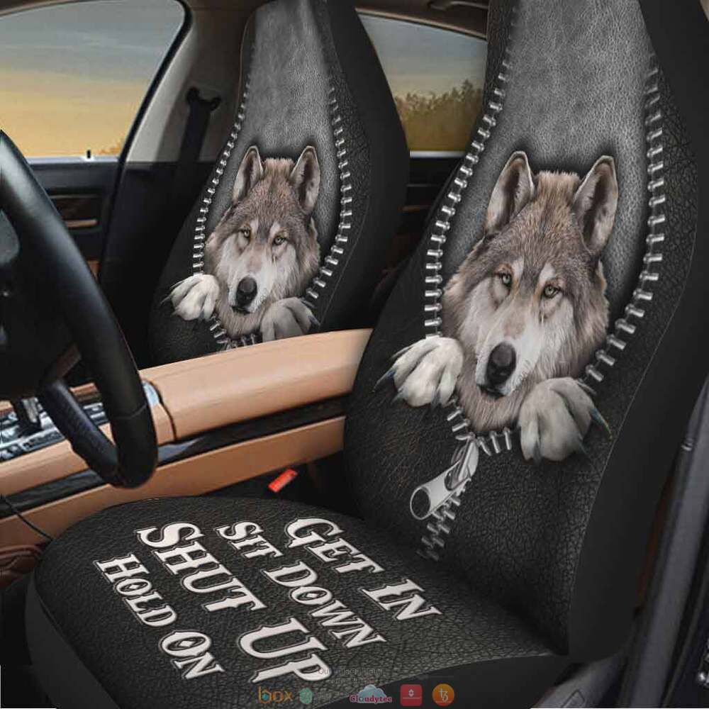 Get In Sit Down Shut Up Hold On Wolf Seat Covers 1 2 3