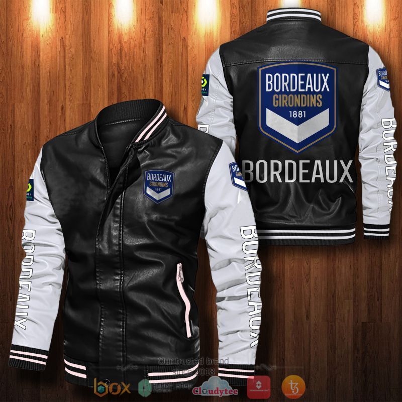 Girondins de Bordeaux Bomber leather jacket