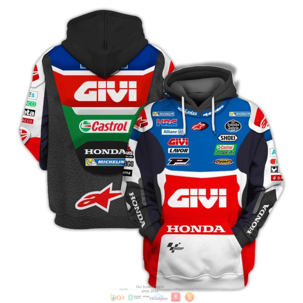 Givi Castrol Honda jersey shirt, hoodie 1 Givi Castrol Honda 3d shirt hoodie