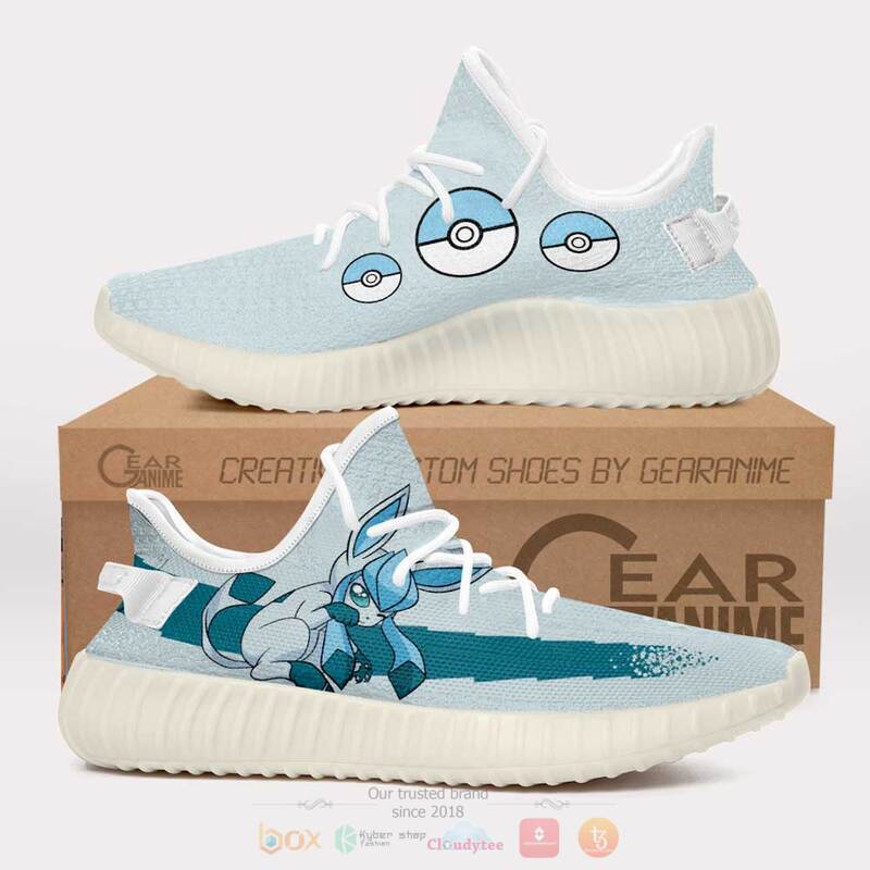 Glaceon YZ Pokemon Yeezy Sneaker shoes