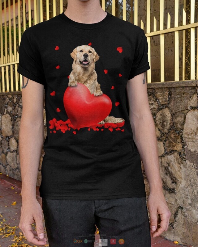 Golden Retriever Valentine Hearts shirt hoodie 1 2 3 4 5 6 7 8 9