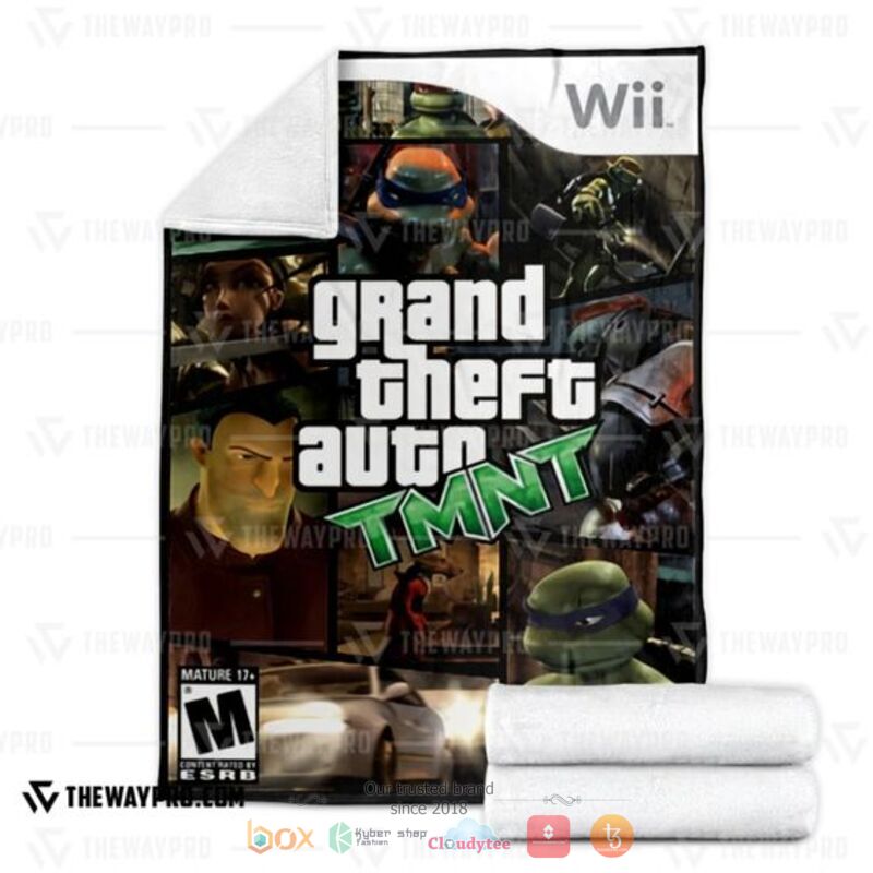 Grand Theft Auto TMNT Teenage Mutant Ninja Turtles Blanket