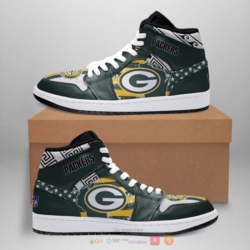Green Bay Packers 3 Air Jordan High Top Shoes 1 Green Bay Packers 3 Air Jordan High Top Shoes