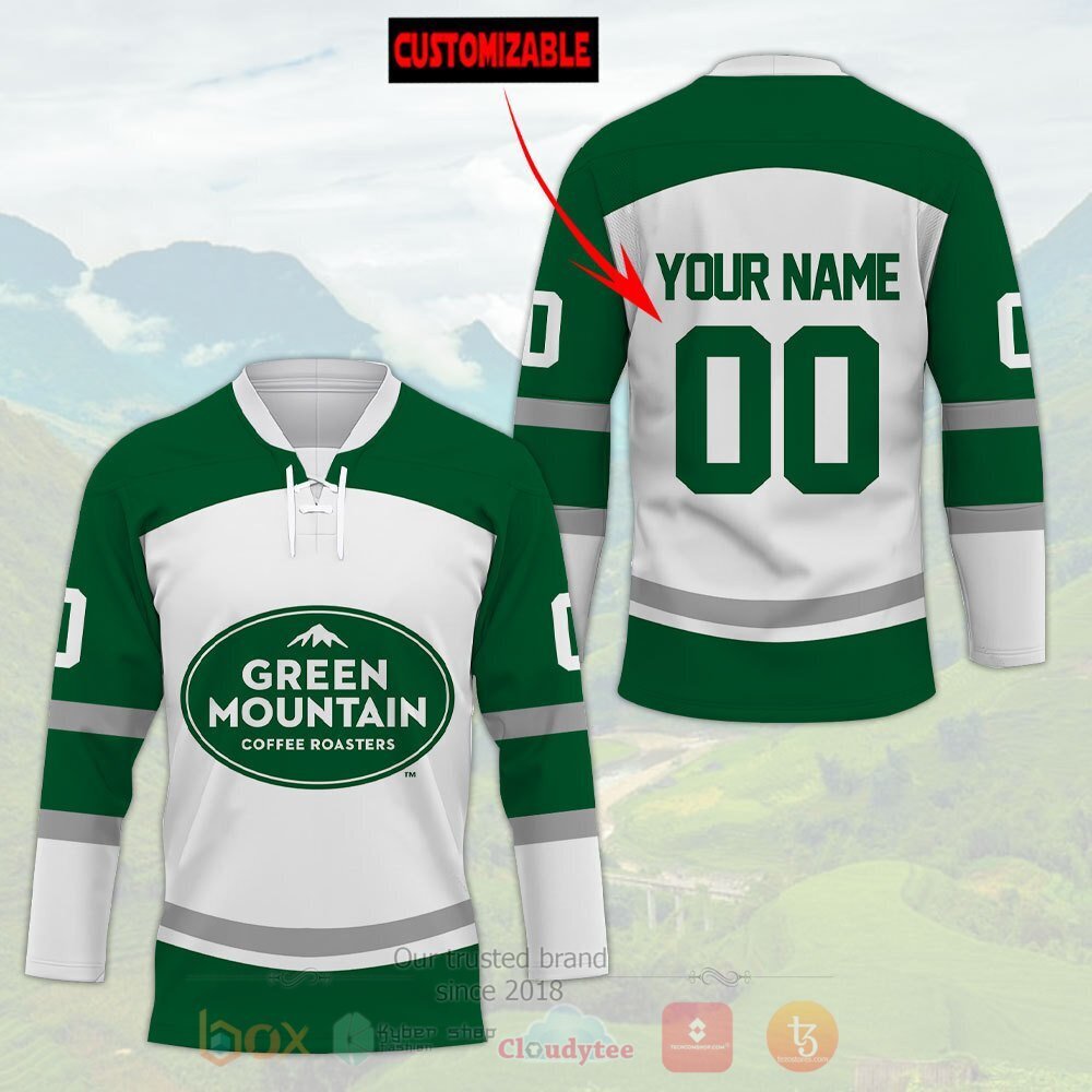 BEST Green Mountain Coffee Roasters Personalized Jersey Hockey 2 Green Mountain Coffee Roasters Personalized Hockey Jersey
