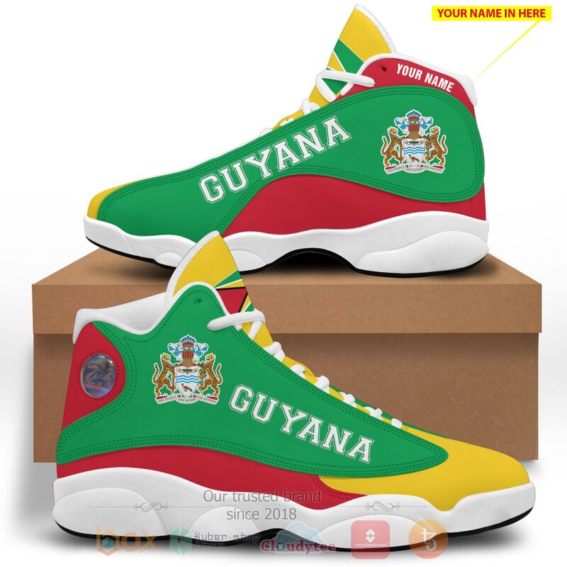 Guyana Personalized Air Jordan 13 Shoes 1