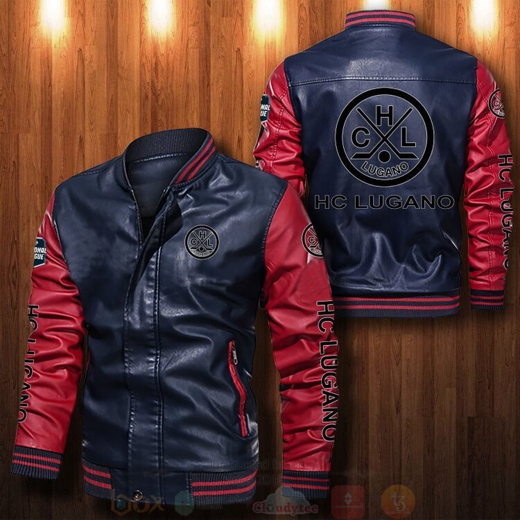 BEST HC Lugano 2D Leather Bomber Jacket 4 HC Lugano Bomber Leather Jacket 1 2 3