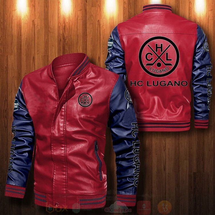 BEST HC Lugano 2D Leather Bomber Jacket 5 HC Lugano Bomber Leather Jacket 1 2 3 4