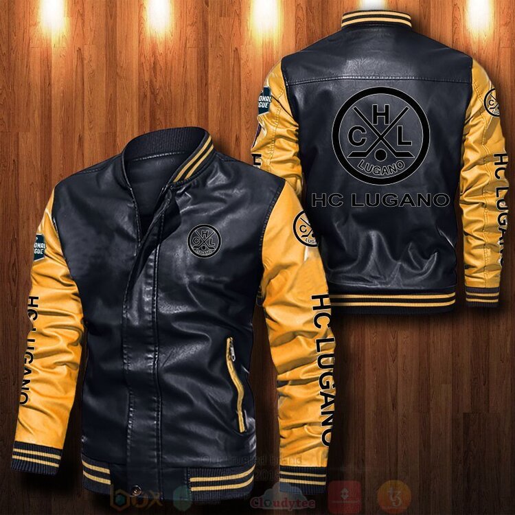 BEST HC Lugano 2D Leather Bomber Jacket 6 HC Lugano Bomber Leather Jacket 1 2 3 4 5