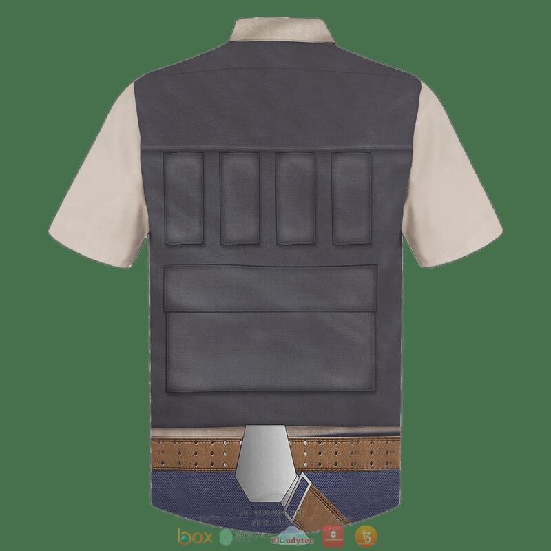Han Solo Cosplay Hawaiian Shirt 2 Han Solo Cosplay Hawaiian Shirt 1