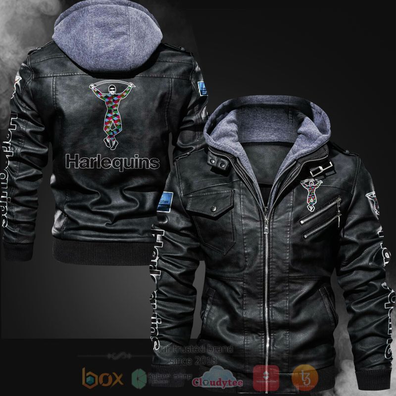 HOT Harlequins Leather Jacket 1 Harlequins Leather Jacket